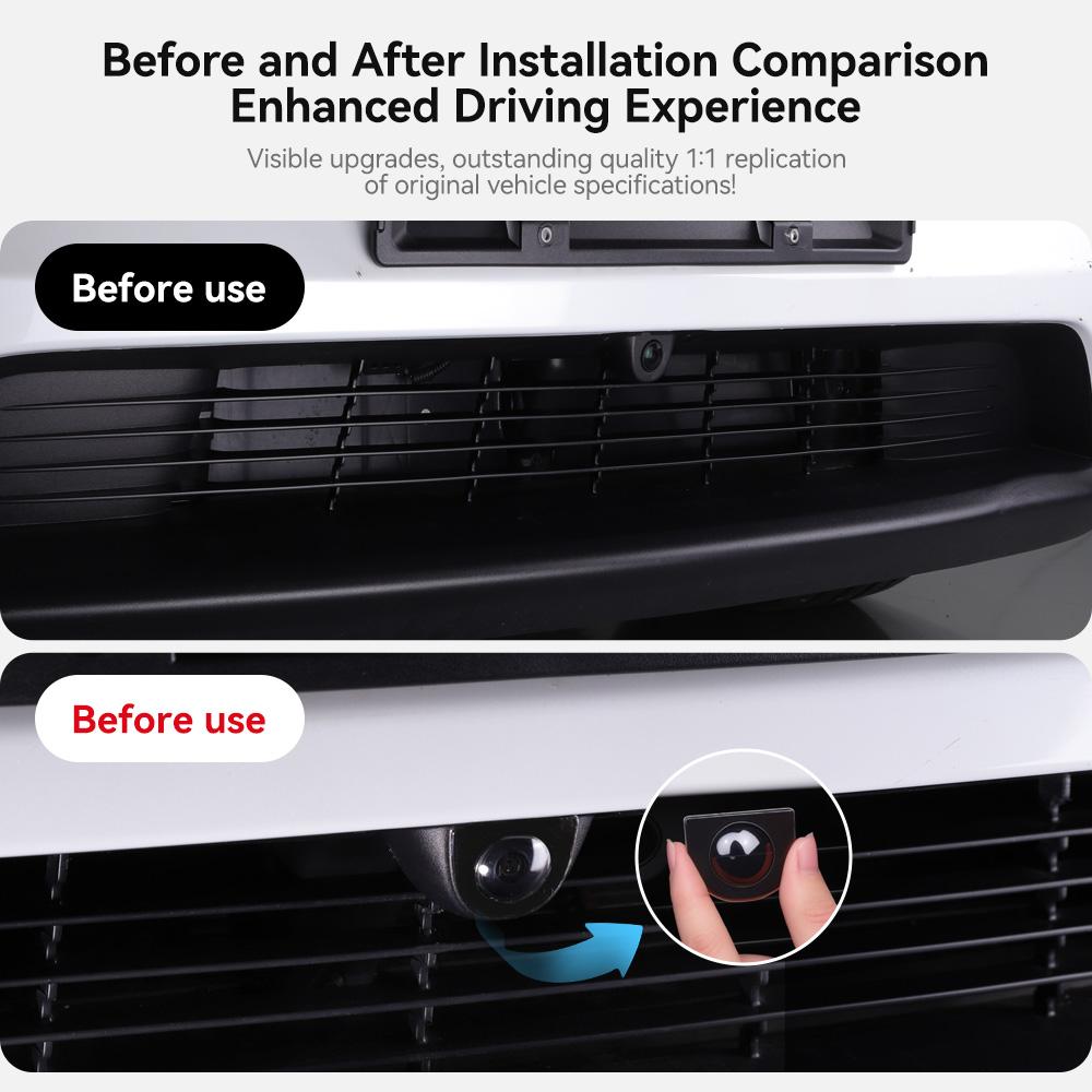 YZ Front Camera Protection for 2025 Tesla Model Y Juniper Car Accessories for Model Y L Lens Guard Anti Collision Waterproof