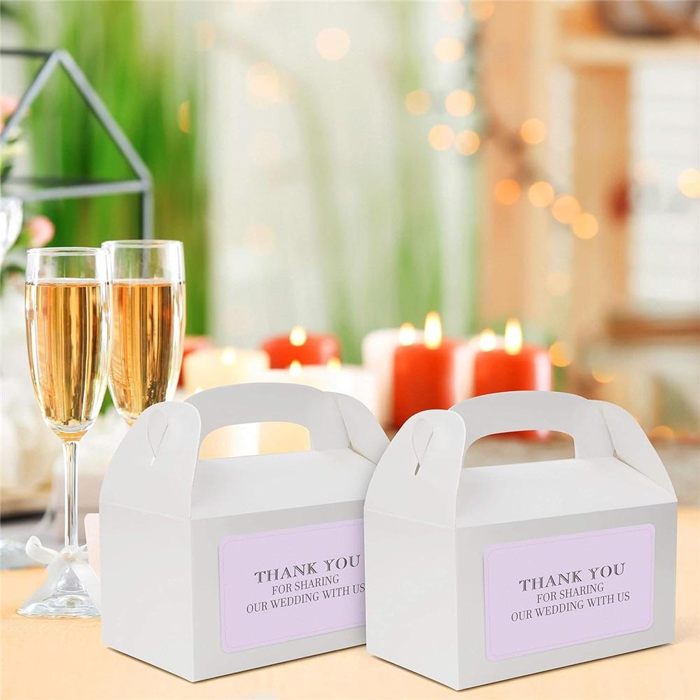 Подарочные коробки из крафт-картона с крышками и ручками (Пакет 20) - 15,74 X 8,89 x 8,89 см — удобные подарочные коробки для детских дней рождения, еды и свадеб!