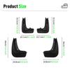 4PCS Splash Guards Mudguards Compatible with BMW 2 SERIES F45 F46 2014 2015 2016 2017 2018 2019 2020 2021 2022