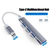 4-портовый концентратор USB 3.0 USB-концентратор Высокоскоростной разветвитель типа c 5 Гбит/с для ПК Компьютерные аксессуары Многопортовый концентратор 4 порта USB 3.0 2.0