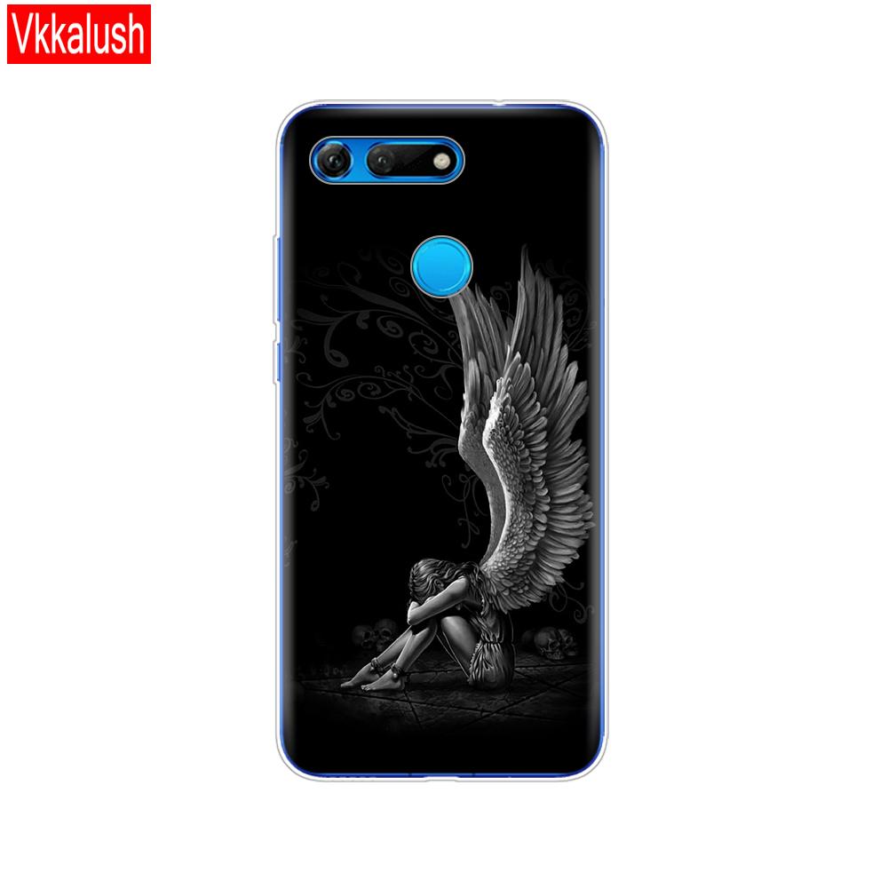 Силиконовый чехол для телефона для Huawei Honor View 20 V20, чехол из ТПУ, мягкий силиконовый чехол для Honor V20, чехол с милым животным узором