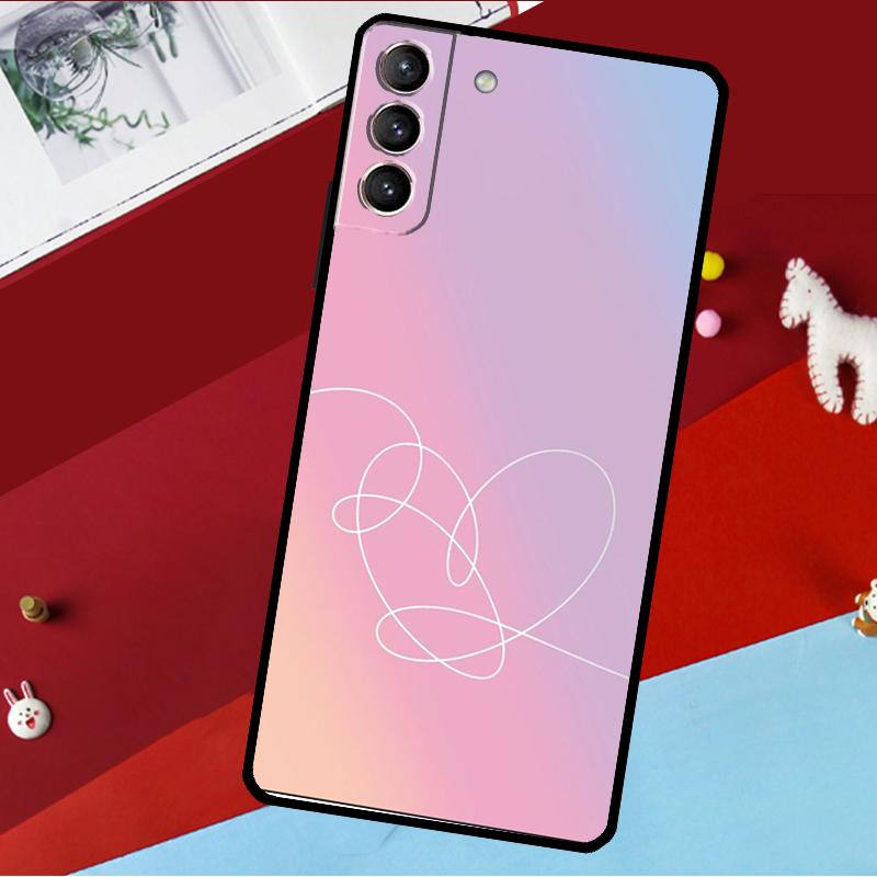 Чехол 'Люби себя' с цветком K-pop для Samsung Galaxy S20 FE S21 FE S22 S23 Ultra Note 20 S9 S10 Note 10 Plus Задняя крышка