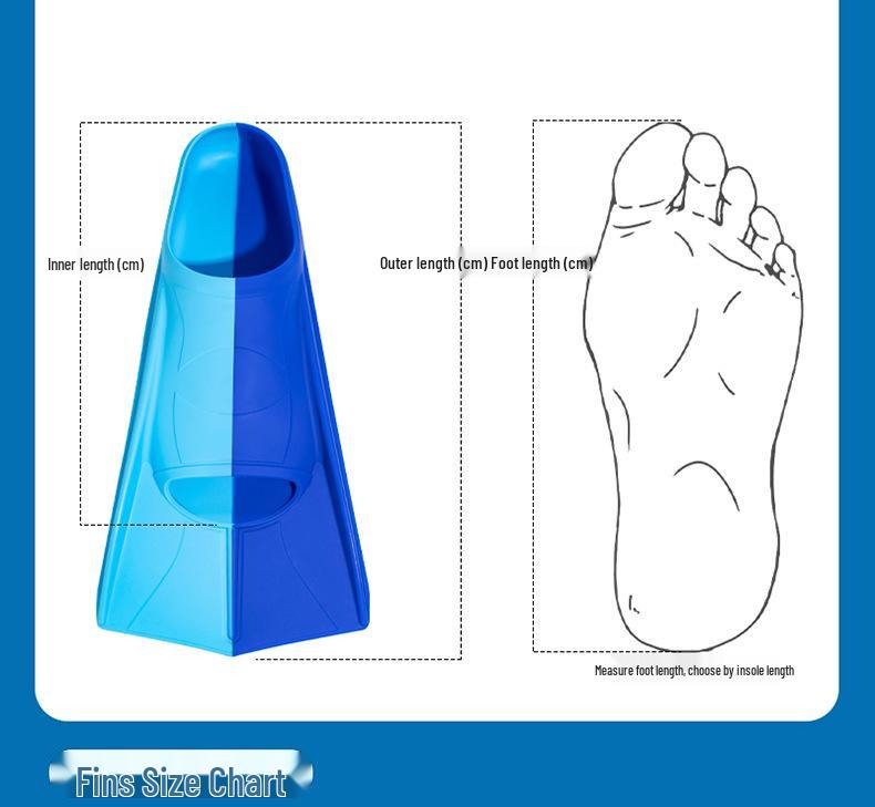 Professional Silicone Swimming Fins for Children and Adults - Diving Frog Shoes and Training Equipment