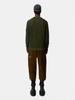 STONE 25FW Unisex Ribbed Badge Crew Neck Knitwear Sweater