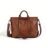 Retro Women's Commuting Tote: High-End, Large Capacity, Crossbody, Fashionable One-Shoulder Bag