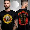 Gun N Rose Bullet Logo World Tour 2025 Two Sided Unisex T-Shirt