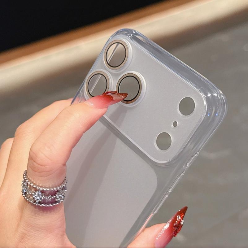 Имитация Обновление 17 Тонкий Матовый ТПУ Чехол для iPhone 17 16 15 14 12 11 13 Pro Max Plus Air Прозрачный Мягкий Ультратонкий Защитная Пленка для Линзы