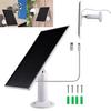 Solar Panel 10W 6V Outdoor Solar Cell 360° Adjustable Wall Mount Camera Solar Panel Charger Micro USB+Type-C for Ring Eufy Blind