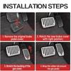 For Tesla Model 3 Y Highland 2024 2023 2022 Foot Pedals Cover Accesories Aluminum Alloy Accelerator Gas Fuel Brake Rest Pads Mat