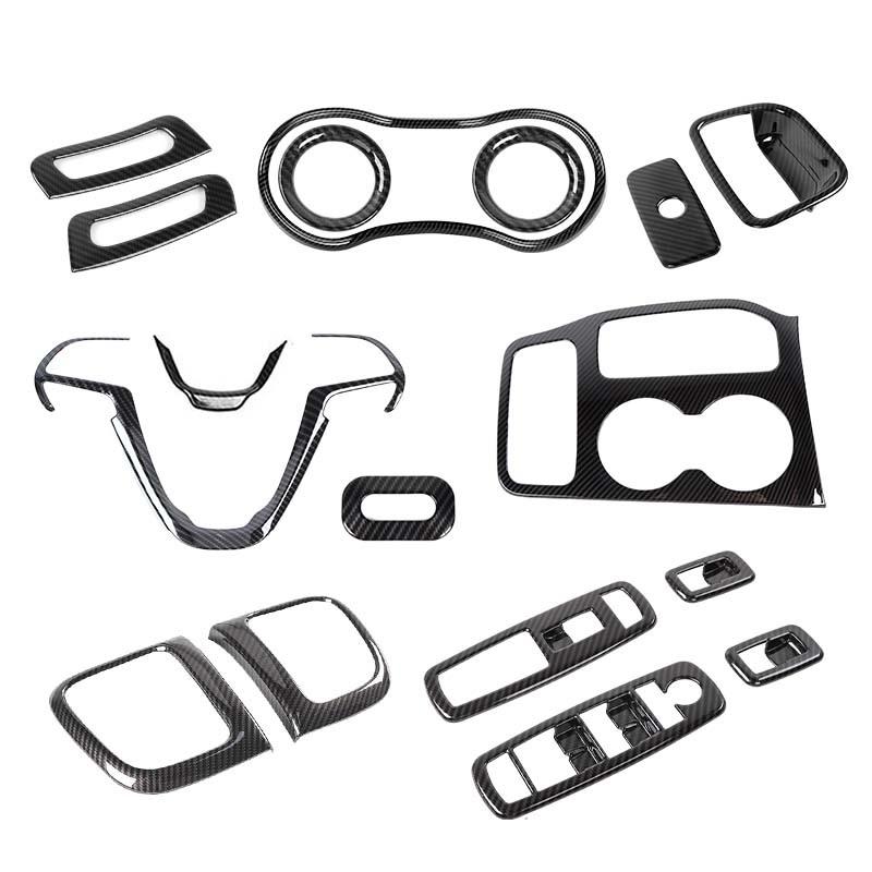 Декоративная панель рулевого колеса ABS, наклейка на приборную панель, подходит для Jeep Grand Cherokee 2016-2021, аксессуары для интерьера