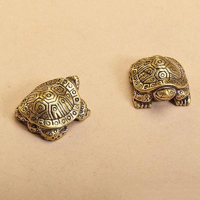 Антикварные ornaments из цельной латуни в виде черепах, скульптура животного долголетия, декоративный имитационный ornament для домашнего офиса, стола