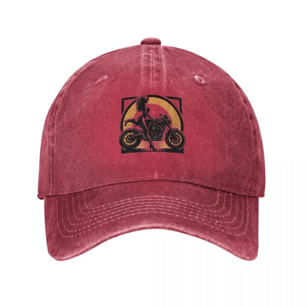 Girls Bike Life Empowering Women Riders Baseball Cap Golf Wear Trucker Hat Mountaineering Unisexs big size hat For Women Unisexs