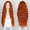 XINRAN Длинный волнистый женский парик, натуральные волосы с боковой частью, Ombre, синтетические парики, оранжевый/блондинный/розовый, парики для косплея, термостойкие для женщин