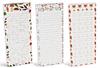 Inkdotpot Pack  of  3  Magnetic  Fridge To-Do List Notepads,  Magnetic  Memo Pads For Refrigerator,  Leaves Design  (50 Sheets