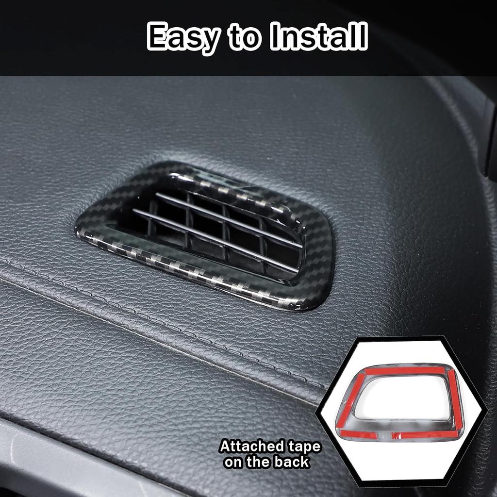 2PCS Dashboard Upper Air Vent Outlet Frame Cover for Honda Pilot 2016-2022/ Honda Ridgeline 2017-2023/ Honda Passport 2019-2023 Accessories ABS