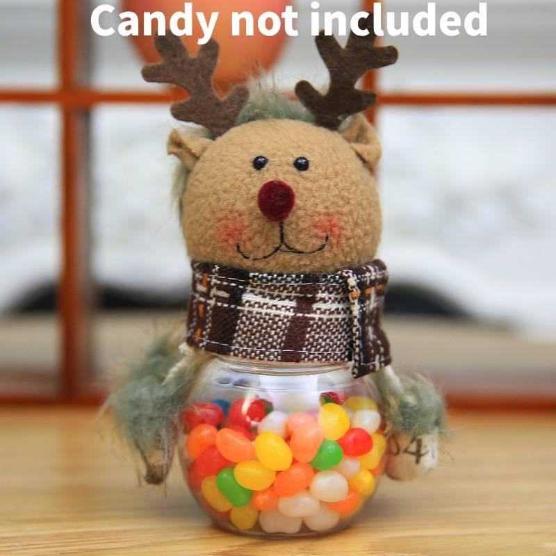 Delightful Christmas Candy Jar With Whimsical Reindeer For Kids Holiday Celebrations