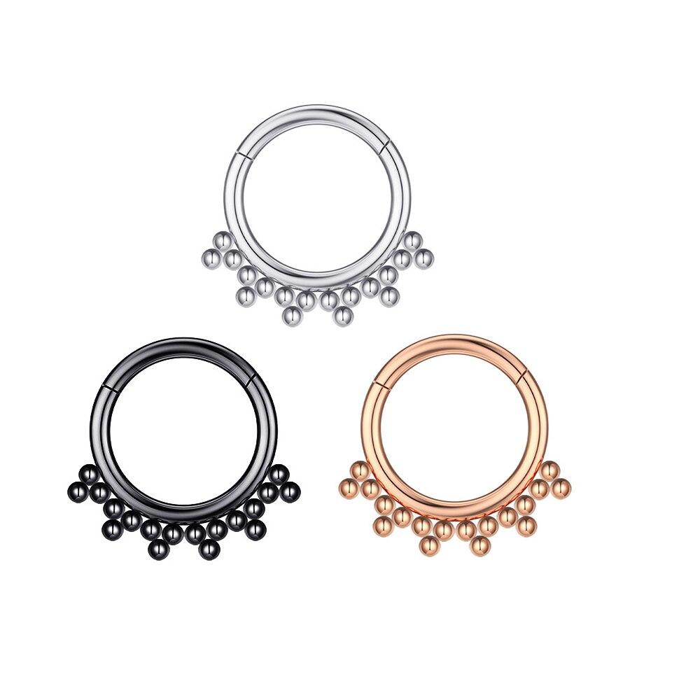 1 шт., кольца с мультикристаллами для перегородки носа, модные серьги в богемном стиле в индийском стиле, Нариз-кликер, спираль для носа, хрящ, серьги для пирсинга