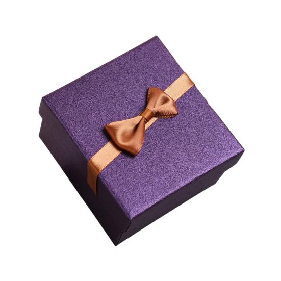 Подарочная коробка с ленточным бантом и подушечкой на День святого Валентина, для подружки невесты, на свадьбу, на день рождения, упаковочная коробка с крышкой, портативная коробка для упаковки ювелирных изделий