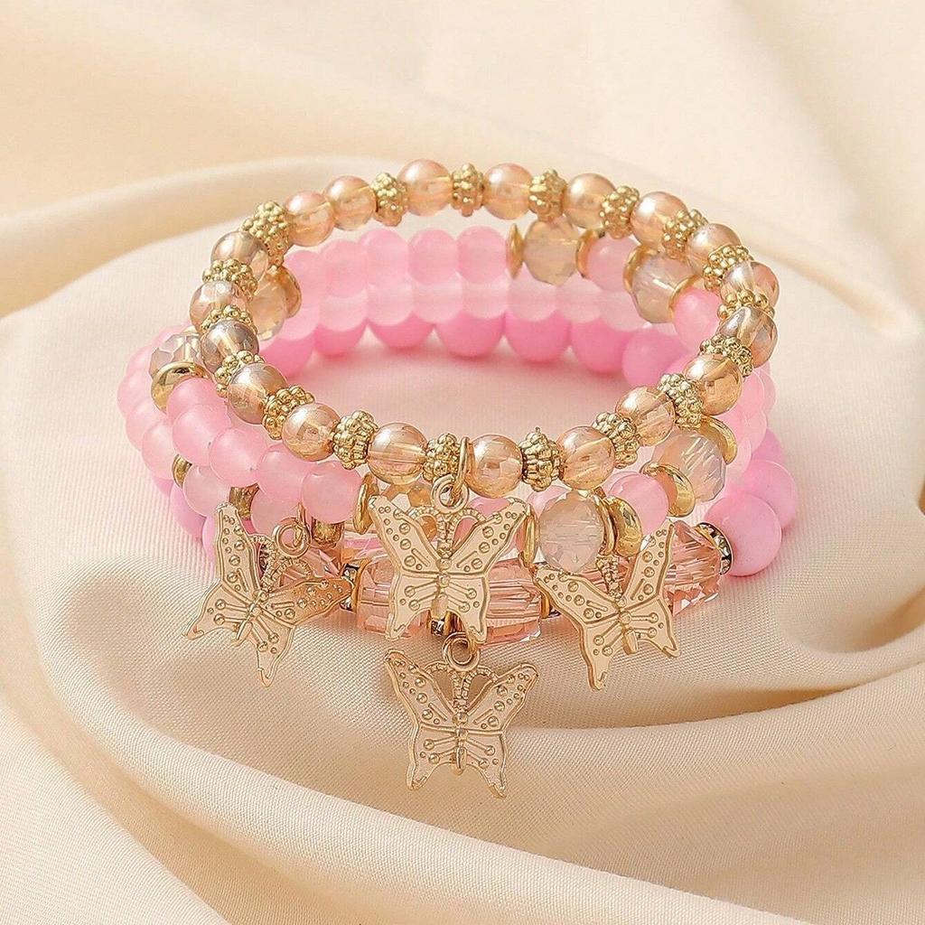 Богемный креативный браслет из рисовых бусин, 8 комбинаций, бирюзовый эластичный браслет из бусин