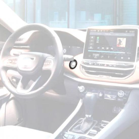 Carbon Engine Start/Stop Button Cover Trim Accessories For Jeep Compass 22-2025