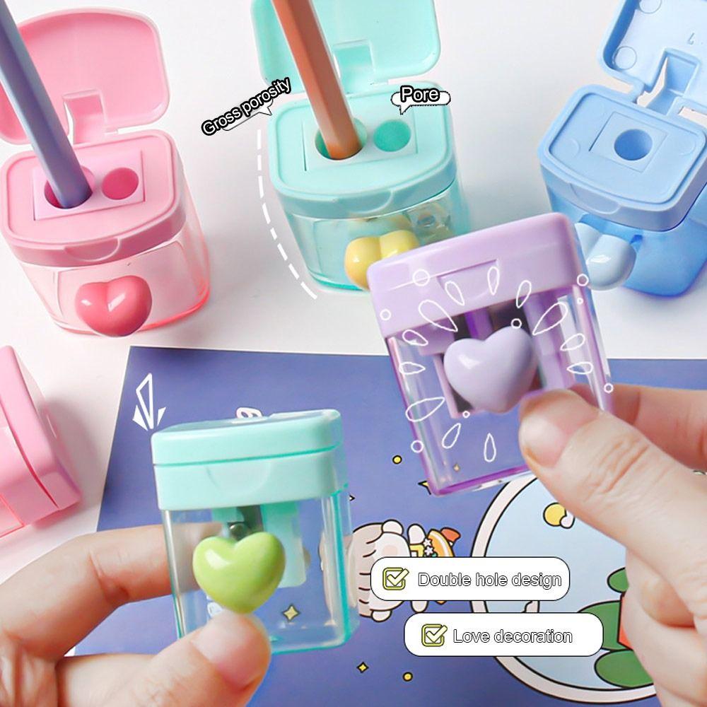 Single/Double Hole Pencil Sharpener Plastic Pencil Blade High Quality Pencil Cutter School