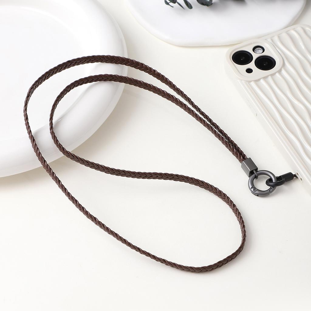 Colorful 5-strand woven rope, long and short mobile phone chain, mobile phone neck hanging rope