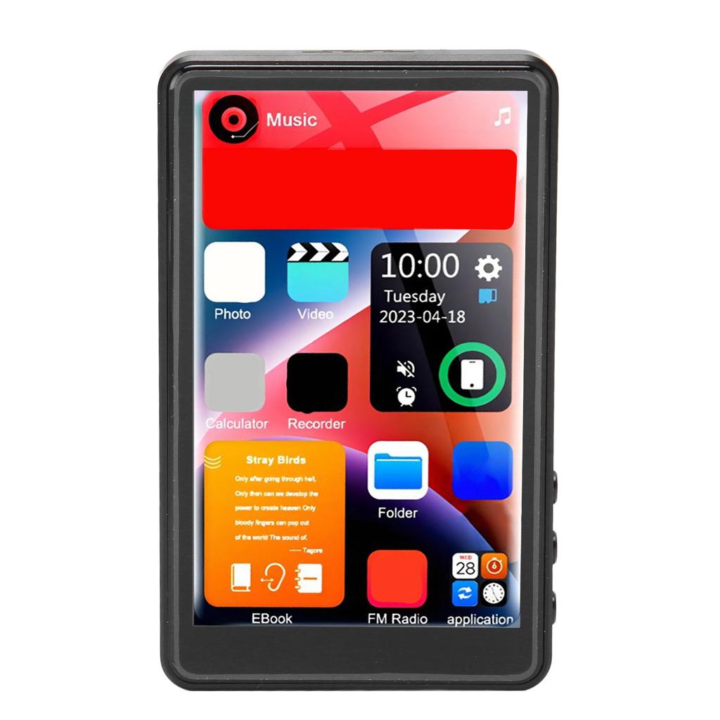 Портативный MP3-плеер 1000 мАч Bluetooth 4-дюймовый Full Multifunction Поддержка записи для путешествий