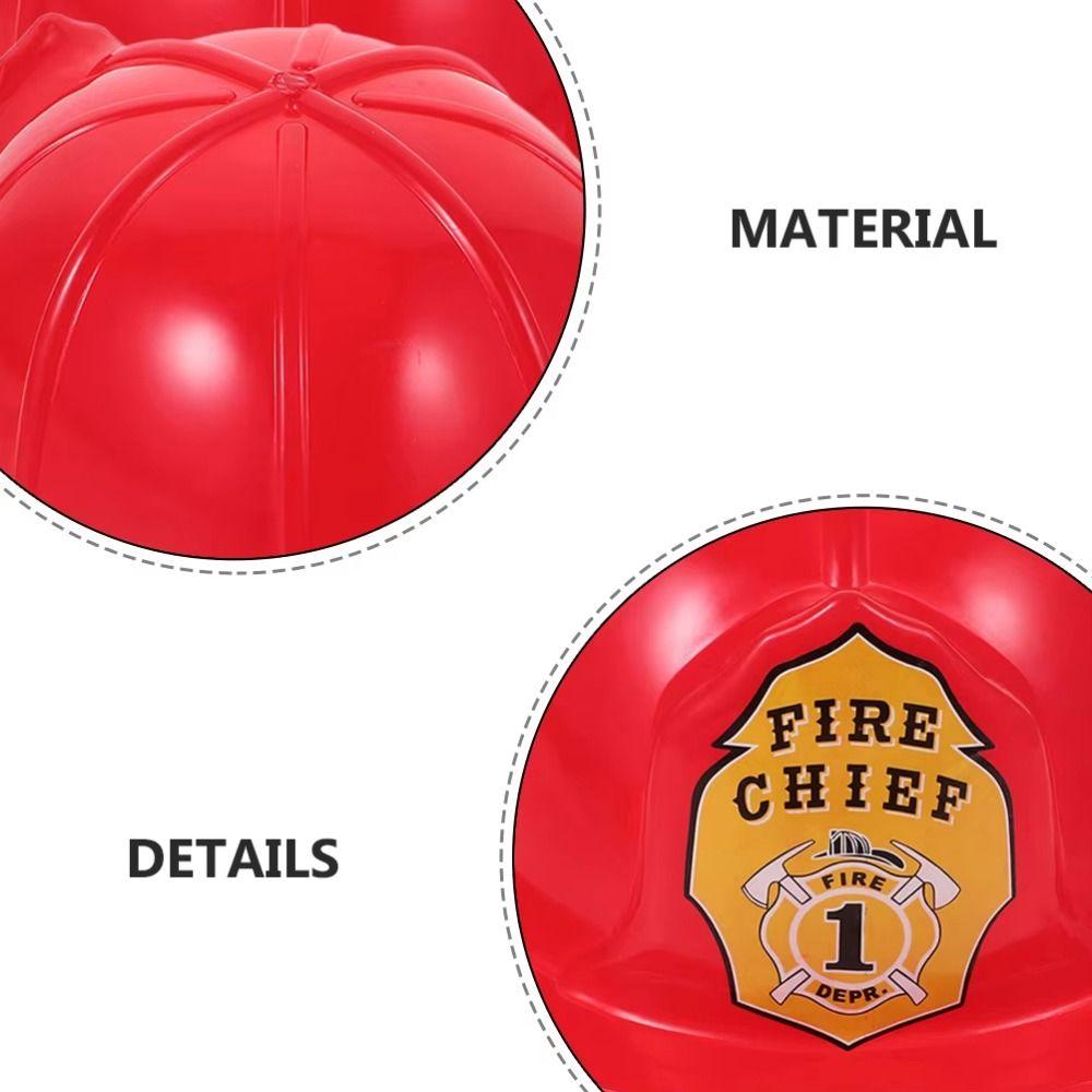 Fireman Hat Simulation Fireman Hat Adjustable Fireman Hat Toy Fireman Safety Helmet Interactive
