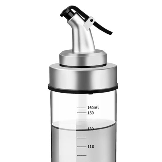 180/300/500 мл стеклянная бутылка для масла, герметичная, устойчивая к высоким температурам, весы, многоразовый дозатор для соевого соуса, уксуса, оливкового масла, приправы для кухни