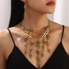 Exaggerated Jewelry Fashion Big-Name Skull, Claws, Skull, Fringed Necklace, Jewelry