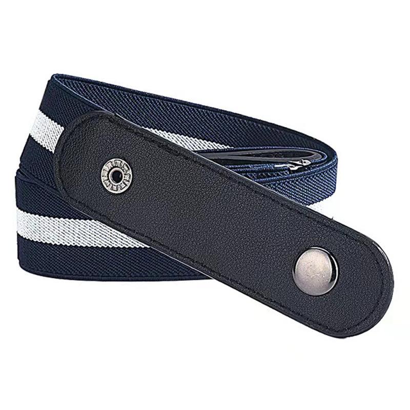 Женский декоративный стиль без проколов Ленивый ремень Универсальные джинсы Невидимый эластичный Без следов и Эластичный студенческий ремень