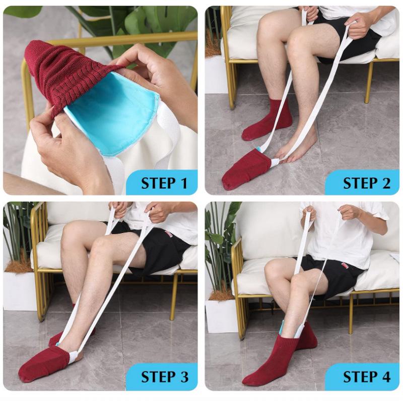 Помощник для надевания носков: Легкий помощник для надевания носков для пожилых или для реабилитации