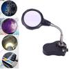 3.5x 12X Helping Hand Alligator Clip LED Magnifier Lamp Soldering Stand
