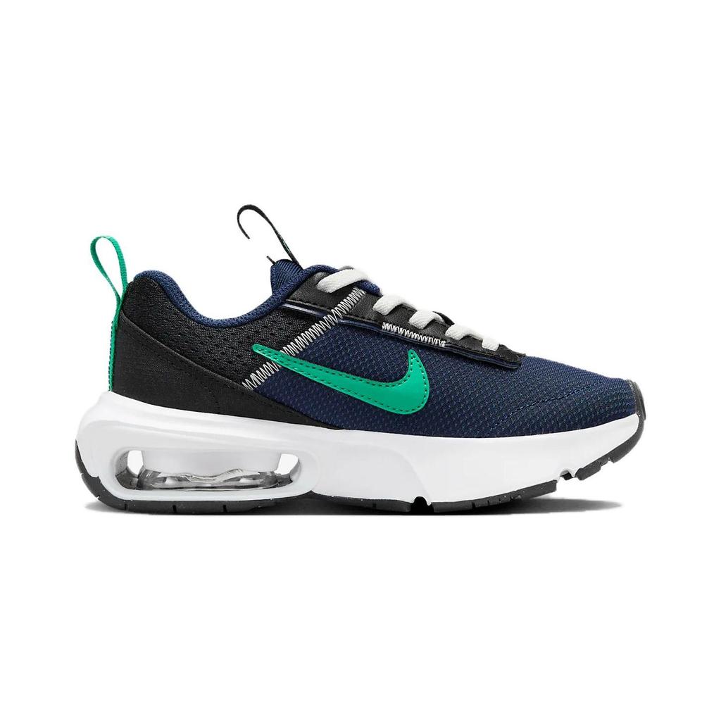 Nike Кроссовки Air Max Interlock PS Midnight Navy Stadium Green для детей, синие, черные, Summit-White DH9394-402