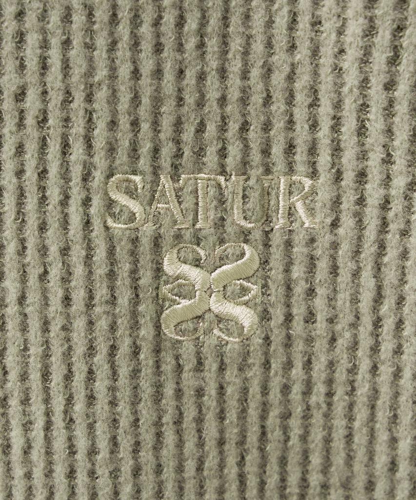 Толстовка с капюшоном Satur из легкого флиса на молнии, цвет шалфейно-зеленый