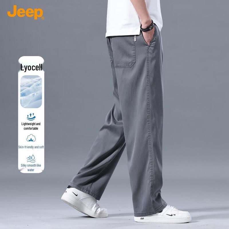 JEEP Men's Lyocell Blend Casual Straight Pants