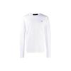 Polo SS23 Solid Logo Embroidered Crew Neck Long Sleeve T-Shirt Men Tops White 710760121-002