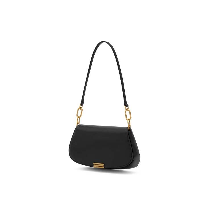 Charles & Keith Metal Buckle PU Underarm Saddle Shoulder Bag Women bags Multicolor CK2-20671303
