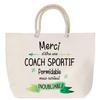 Sac De Plage Avec Anse Corde Merci Coach Sportif Inoubliable Collègue Cadeau Anniversaire Noël | Grand Sac De Transport & Sport