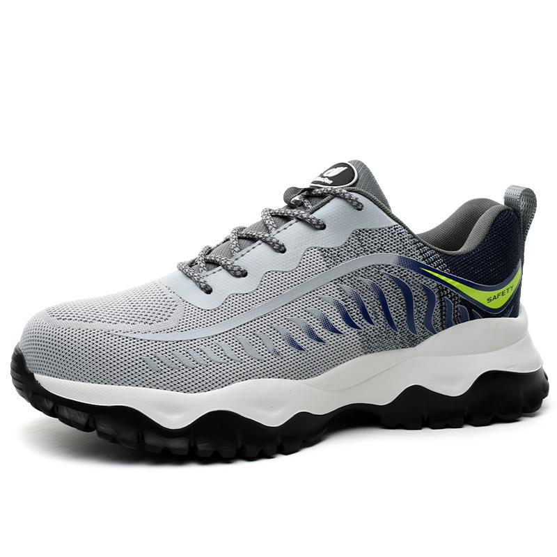 Безопасная обувь Мужские рабочие ботинки Легкие кроссовки Проколостойкая рабочая обувь Неразрушимая мужская обувь со стальным носком Спортивная обувь