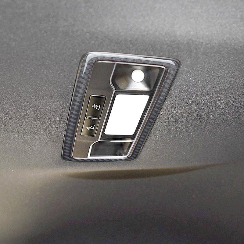 Углеродное волокно, автомобильные передние и задние лампы для чтения, декоративная накладка, полоски, наклейки для интерьера Lexus RX300