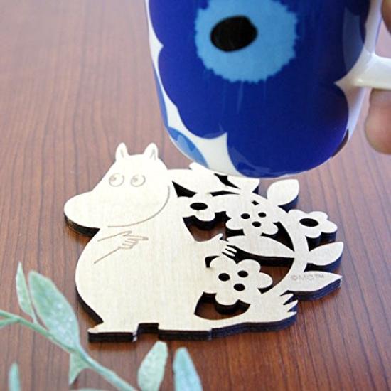 Yamaka Shoten MOOMIN Florit Деревянная подставка, Дизайн Муми-троллей, Скандинавский стиль, Подарок на День матери, MM961-346