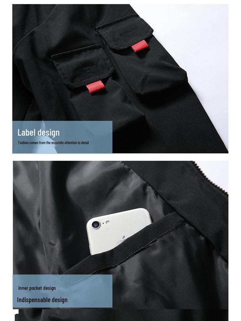 2019 Весна/Осень Мужская Модная Рабочая Куртка Большого Размера