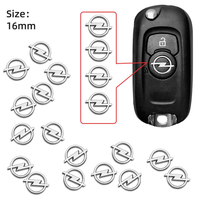 16mm Car Remote Key ABS Logo Sticker Accessories For Opel Corsa Astra Insignia Vectra Zafira Meriva Mokka Grandland Vivaro CK2