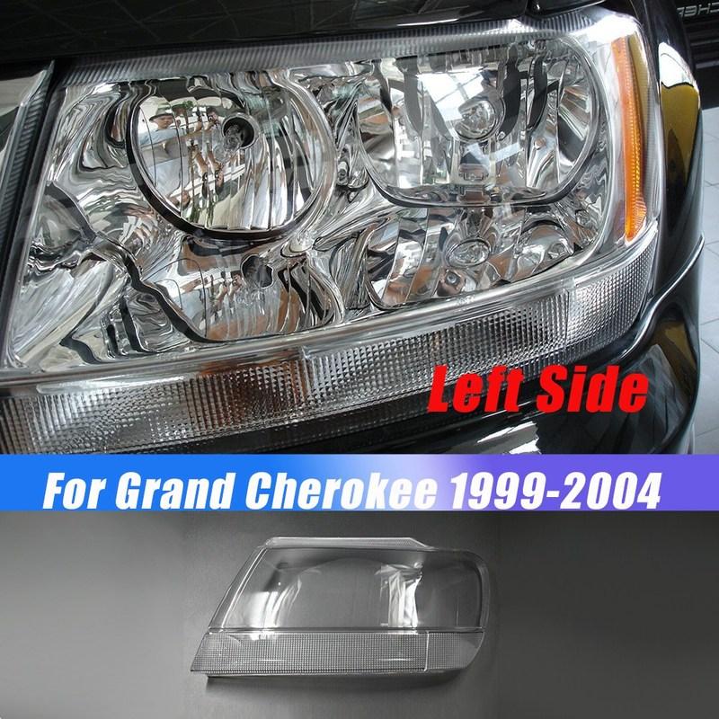 Левая сторона Для Jeep Grand Cherokee 1999-2004 Автомобильная крышка линзы фары Фара Лампа Абажур Передняя фара Оболочка Крышка