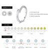 MODIAN D Color Moissanite 925 Sterling Silver Simple Sparkle Geometric Eternity Band Rings For Women Daily OL Fine Jewelry