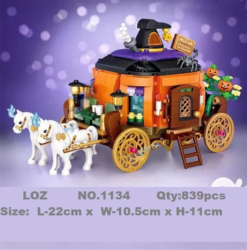 TOYLINX Мини-конструктор - Набор-пазл на тему Хэллоуина для подростков, Праздничные строительные игрушки и подарки для домашнего декора