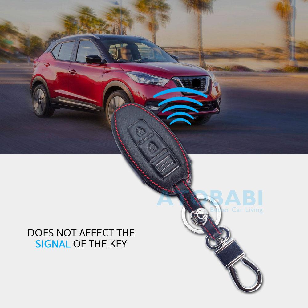 Кожаный чехол для автомобильного ключа для Nissan 350Z Almera Altima Armada Qashqai Cefiro Cube Juke Livina, защитный чехол для брелока, сумка-брелок