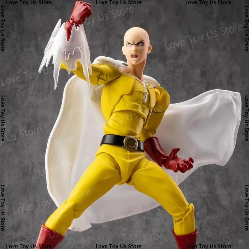 Amazing Yamaguchi Revoltech PUNCH-MAN Saitama Фигурка Действия Статуэтка Аниме Игрушка Ko Коллекция Моделей Декор Подарок KAIYODO ONE ПВХ Подвижная Сочлененная Масштаб