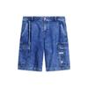 Li Ning Skateboard Series Denim Shorts Men Shorts Light-Blue-Denim AKSS127-1